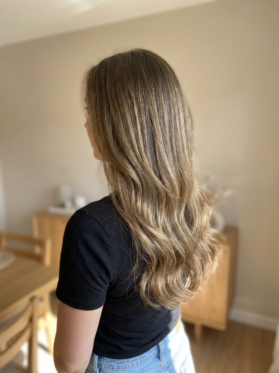 Lange Haare mit langen Layern - moderner Langhaarschnitt
